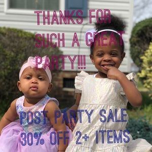 THANKS FOR A GREAT PARTY😘!!! POST PARTY SALE 30%